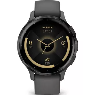 Garmin Venu® 3S, Schiefer/Grau, Silikonband Garmin Venu® 3S, Schiefer/Grau, Silikonband