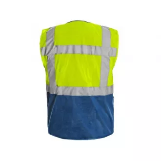 BOLTON Warnweste, gelb-blau, Größe M