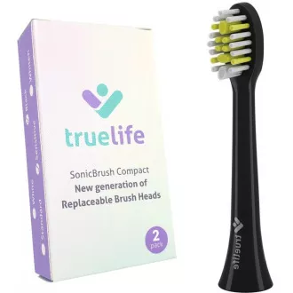 TrueLife SonicBrush Kompaktköpfe Schwarz Sensitiv TrueLife SonicBrush Kompaktköpfe Schwarz Sensitiv