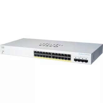 Cisco Switch CBS220-24FP-4G (24xGbE, 4xSFP, 24xPoE , 382W)