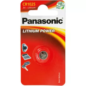 PANASONIC Lithiumbatterie (Knopf) CR-1025EL / 1B 3V (Blister 1Stk)
