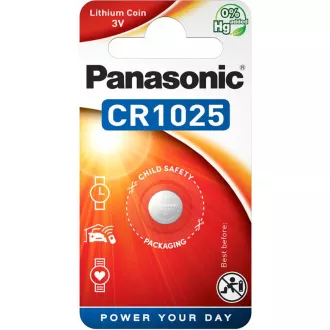 PANASONIC Lithiumbatterie (Knopf) CR-1025EL / 1B 3V (Blister 1Stk)