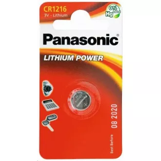 PANASONIC Lithiumbatterie (Knopf) CR-1216EL / 1B 3V (Blister 1Stk.) PANASONIC Lithiumbatterie (Knopf) CR-1216EL / 1B 3V (Blister 1Stk.)