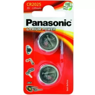 PANASONIC Lithiumbatterie (Knopf) CR-2025EL / 2B 3V (Blister 2 Stück) PANASONIC Lithiumbatterie (Knopf) CR-2025EL / 2B 3V (Blister 2 Stück)