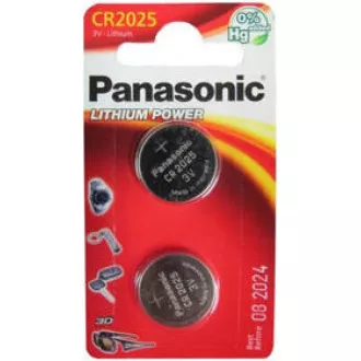 PANASONIC Lithiumbatterie (Knopf) CR-2025EL / 2B 3V (Blister 2 Stück) PANASONIC Lithiumbatterie (Knopf) CR-2025EL / 2B 3V (Blister 2 Stück)