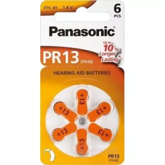 PANASONIC Zink-Luft-Batterie PR-13 (48) / 6LB AAA 1, 2V (Blister 6 Stück)