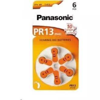 PANASONIC Zink-Luft-Batterie PR-13 (48) / 6LB AAA 1, 2V (Blister 6 Stück)