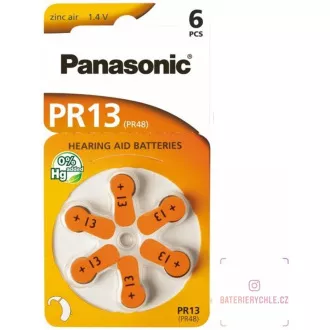 PANASONIC Zink-Luft-Batterie PR-13 (48) / 6LB AAA 1, 2V (Blister 6 Stück)