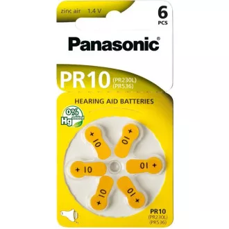 PANASONIC Zink-Luft-Batterie PR-230 (10) / 6LB AAA 1, 2V (Blister 6 Stück) PANASONIC Zink-Luft-Batterie PR-230 (10) / 6LB AAA 1, 2V (Blister 6 Stück)