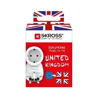 SKROSS Reiseadapter UK für den Einsatz in Großbritannien, Typ G SKROSS Reiseadapter UK für den Einsatz in Großbritannien, Typ G