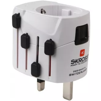 SKROSS Reiseadapter PRO, max. 6,3A, geerdet, universal für die ganze Welt SKROSS Reiseadapter PRO, max. 6,3A, geerdet, universal für die ganze Welt