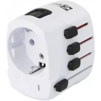 SKROSS Reiseadapter PRO, max. 6,3A, geerdet, universal für die ganze Welt SKROSS Reiseadapter PRO, max. 6,3A, geerdet, universal für die ganze Welt
