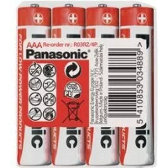 PANASONIC Zink-Kohle-Batterien Rot Zink R03RZ / 4P AAA 1,5V (Schrumpfen 4 Stück) PANASONIC Zink-Kohle-Batterien Rot Zink R03RZ / 4P AAA 1,5V (Schrumpfen 4 Stück)