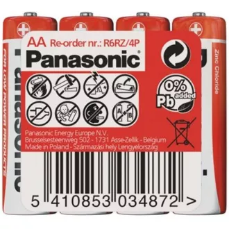 PANASONIC Zink-Kohle-Batterien Red Zinc R6RZ / 4P AA 1.5V (Schrumpfen 4 Stück) PANASONIC Zink-Kohle-Batterien Red Zinc R6RZ / 4P AA 1.5V (Schrumpfen 4 Stück)