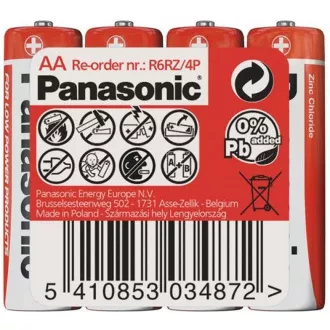 PANASONIC Zink-Kohle-Batterien Red Zinc R6RZ / 4P AA 1.5V (Schrumpfen 4 Stück) PANASONIC Zink-Kohle-Batterien Red Zinc R6RZ / 4P AA 1.5V (Schrumpfen 4 Stück)