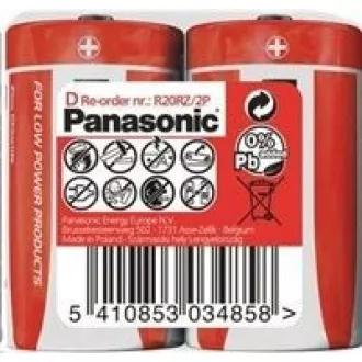 PANASONIC Zink-Kohle-Batterien Red Zinc R20RZ / 2P D 1,5V (schrumpfen 2 Stück) PANASONIC Zink-Kohle-Batterien Red Zinc R20RZ / 2P D 1,5V (schrumpfen 2 Stück)
