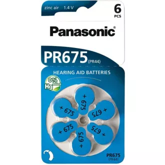 PANASONIC Zink-Luft-Batterie PR-675 (44) / 6LB AA 1, 2V (Blister 4 Stück) PANASONIC Zink-Luft-Batterie PR-675 (44) / 6LB AA 1, 2V (Blister 4 Stück)