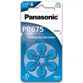 PANASONIC Zink-Luft-Batterie PR-675 (44) / 6LB AA 1, 2V (Blister 4 Stück) PANASONIC Zink-Luft-Batterie PR-675 (44) / 6LB AA 1, 2V (Blister 4 Stück)