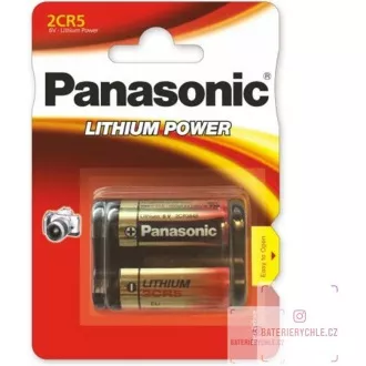 PANASONIC Lithium - PHOTO Batterie 2CR-5L / 1BP 6V (Blister - 1 Stück)