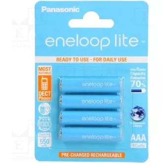 PANASONIC HR03 AAA 4LCCE/4BE ENELOOP LITE N, 550 mAh (Blistr 4pcs)
