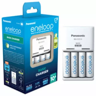 PANASONIC NAB. KJ51MCC40E 4xAA ENELOOP N, 2000 mAh für AA/AAA (Blistr 4pcs   Ladegerät)