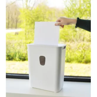 DESQ Aktenvernichter, 4 x 38 mm, 15l, Querschnitt, weiß DESQ Aktenvernichter, 4 x 38 mm, 15l, Querschnitt, weiß