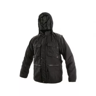 Herren Winterjacke GEORGIA, schwarz, Größe XL