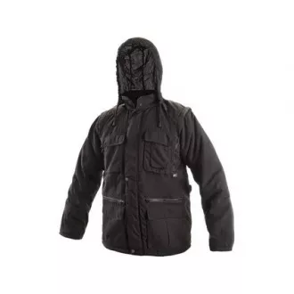 Herren Winterjacke GEORGIA, schwarz, Gr. 3XL