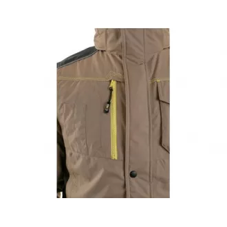 Jacke CXS BALTIMORE, Herren, beige - schwarz, Größe 4XL