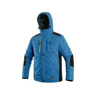 Jacke CXS BALTIMORE, Herren, mittelblau - schwarz, Größe S