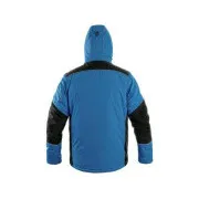 Jacke CXS BALTIMORE, Herren, mittelblau - schwarz, Größe 4XL