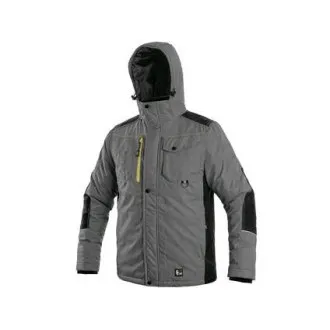 Jacke CXS BALTIMORE, Herren, grau - schwarz, Größe 2XL