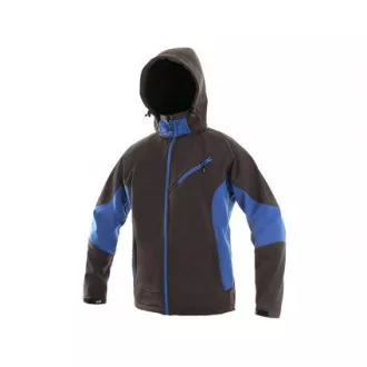 Herren Softshelljacke CXS SACRAMENTO, grau-blau, Gr. 2XL