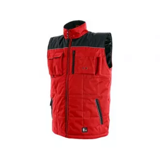 Herren Winterweste SEATTLE, rot-schwarz, Gr. 3XL Herren Winterweste SEATTLE, rot-schwarz, Gr. 3XL