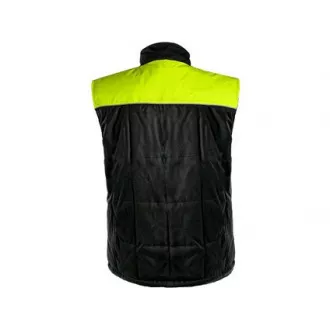 Herren Winterweste SEATTLE, Fleece, schwarz-gelb, Gr. 2XL Herren Winterweste SEATTLE, Fleece, schwarz-gelb, Gr. 2XL