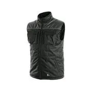Weste CXS SEATTLE, Herren, Winter, Fleece, schwarz-grau, Größe M