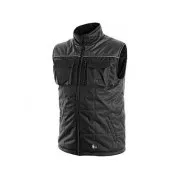 Herren Winterweste SEATTLE, schwarz-grau, Größe L