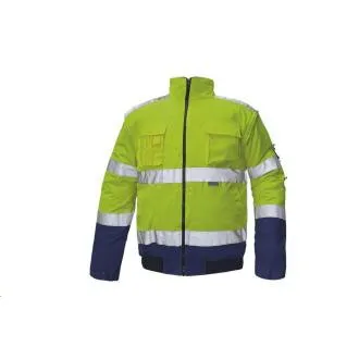 CLOVELLY Pilotenjacke HV gelb / marine M CLOVELLY Pilotenjacke HV gelb / marine M