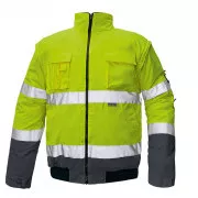 CLOVELLY Pilotenjacke HV gelb / marine 3XL
