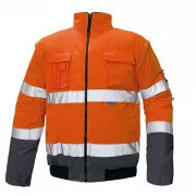 CLOVELLY Pilotenjacke HV orange S