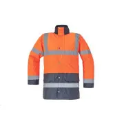 SEFTON Jacke HV orange/royalblau 3XL