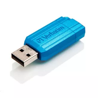 VERBATIM Flash Disk 32GB Store 'n' Go PinStripe, Caribbean Blue