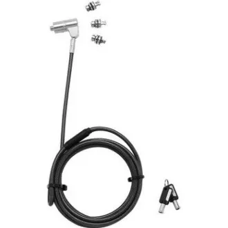 DICOTA Universal Security Cable Lock, 3 austauschbare Köpfe passend für alle Steckplätze, Masterkeyed DICOTA Universal Security Cable Lock, 3 austauschbare Köpfe passend für alle Steckplätze, Masterkeyed