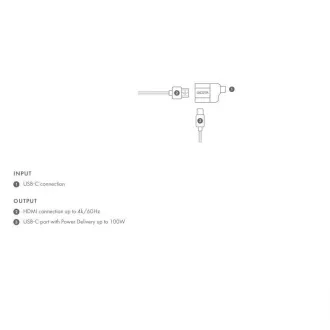 DICOTA USB-C auf HDMI Mini Adapter mit PD (4k/100W) DICOTA USB-C auf HDMI Mini Adapter mit PD (4k/100W)