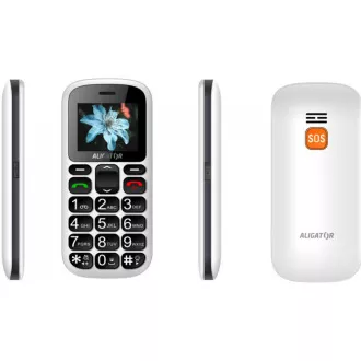 Aligator A321 Senior Dual SIM, weiß + Ladestation Aligator A321 Senior Dual SIM, weiß + Ladestation