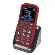 Aligator A321 Senior Dual SIM, rot-schwarz + Ladestation