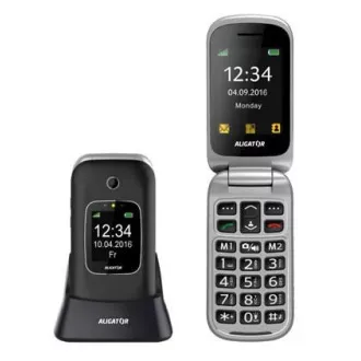 Aligator V650 Senior, schwarz-silber + Ladestation