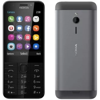 Nokia 230 Dual-SIM, Silber - Unverpackt