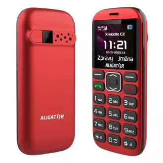 Aligator A720 4G Senior, rot und schwarz   Ladeständer