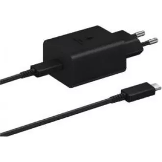 Samsung Reiseladegerät EP-T4510XBE, Schnellladung 45W, USB-C USB-C Datenkabel, schwarz Samsung Reiseladegerät EP-T4510XBE, Schnellladung 45W, USB-C USB-C Datenkabel, schwarz
